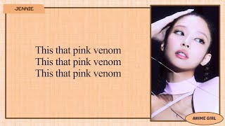 BLACKPINK | 핑크 베놈 | Pink Venom | Easy Lyrics