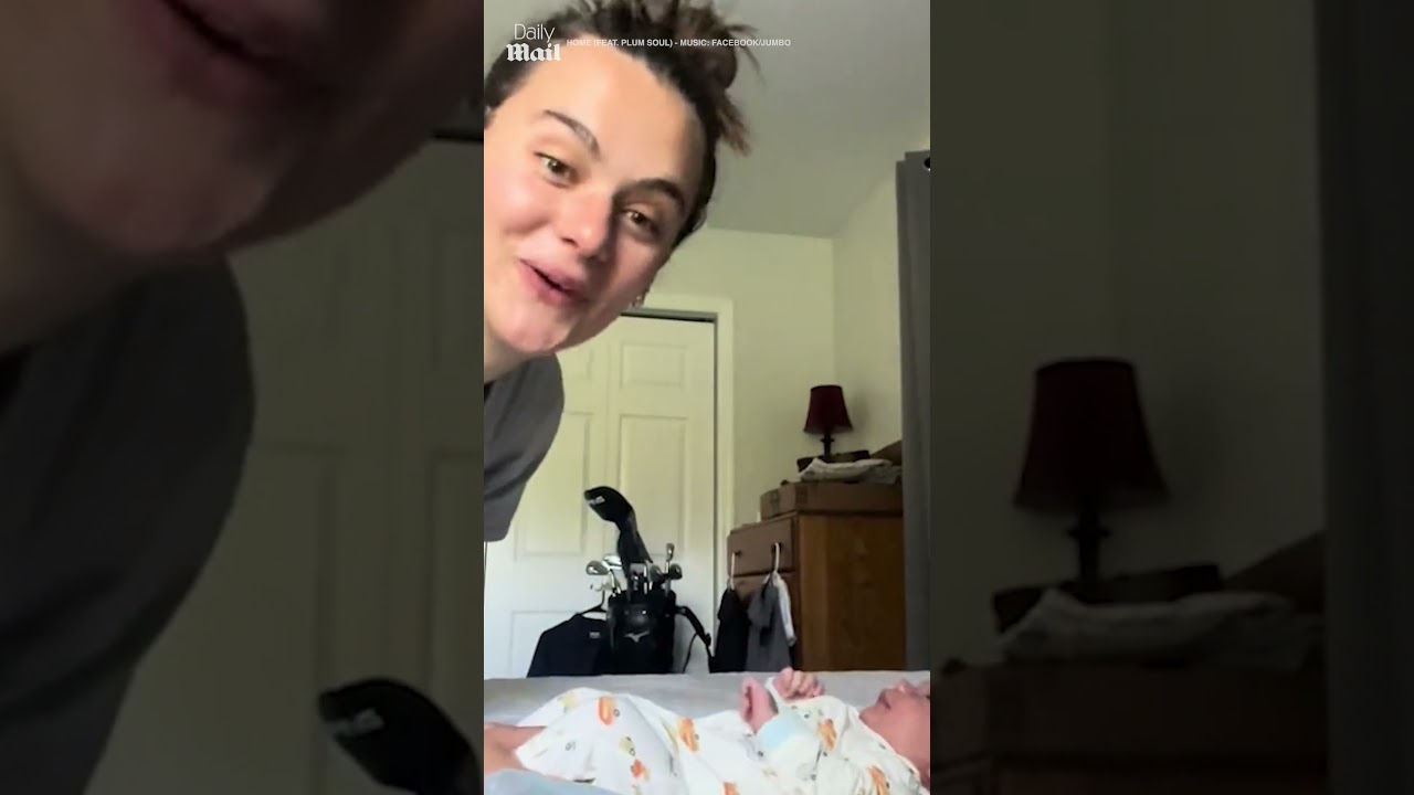 Mom's genius way to make baby pass gas