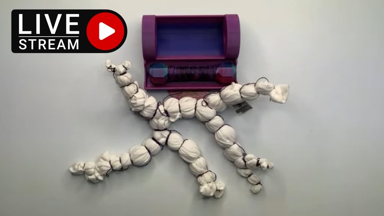 Узоры тай-дай: прямая трансляция, эпизод 1. Как завязать геоду — первая попытка на видео