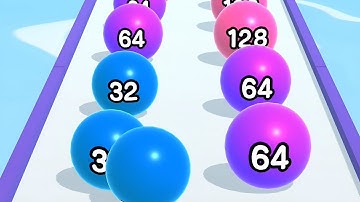 Ball Run 2048 - All Levels Gameplay Android, iOS ( Levels 72 )