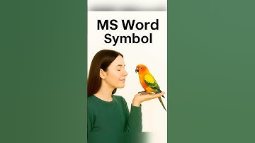Parrot symbol in ms word #shorts #msword #education #viral