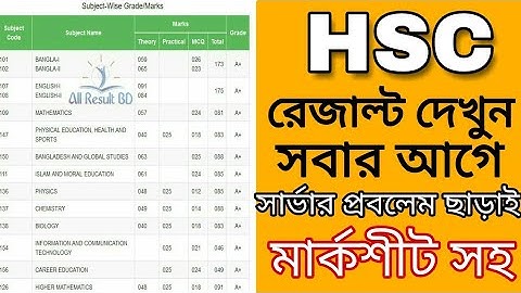 How to Get HSC/Alim Result 2018 With MarkSheet . Without server Problem, Just in a 1 minute!