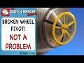 Repairing a broken pivot  - making a centre drill guide - watch repair tutorial