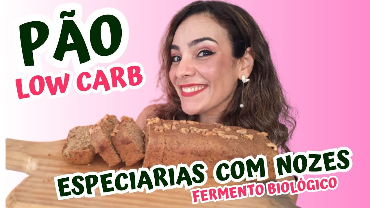 Pão Low Carb De Especiarias Com Nozes Feito Com Fermento Biológico