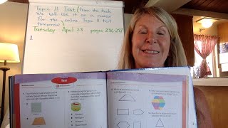 Pearson Math Topic 11 Test pages 286 - 287 3rd Grade