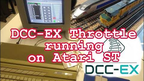 Running a throttle for DCC-EX on Atari ST (Atari 1040 STE and digital model railway)