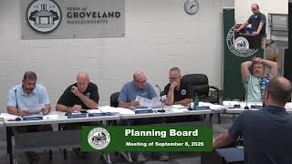 Planning Board 9/8/2026