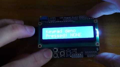 LCD keypad shield demo