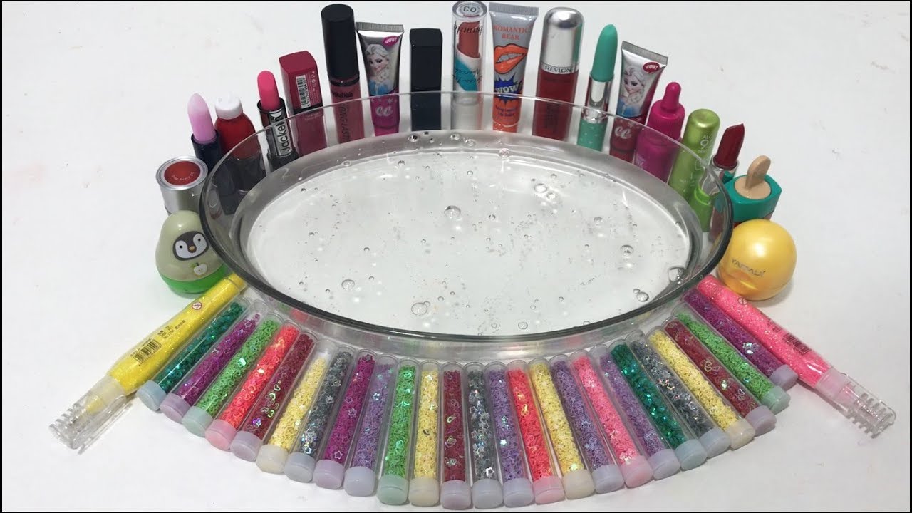 Mixing Glitter and Makeup Into Clear Slime ! Most Satisfying Slime Videos#2| Boom Slime