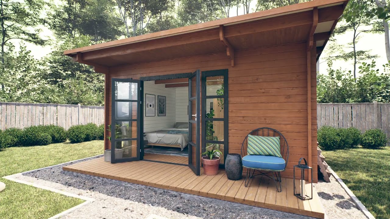 Video still: Washington Modern Shed: The Perfect DIY Backyard Shed Studio Solution