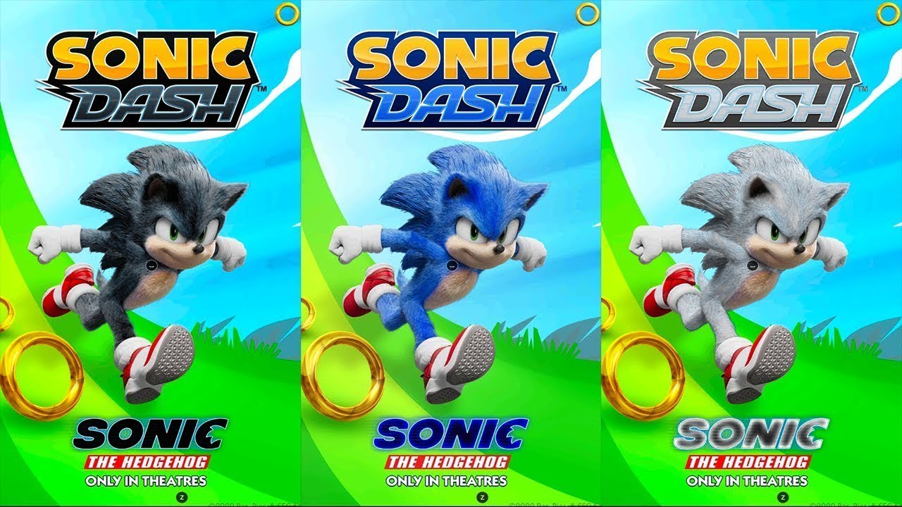 Sonic Dash - Sonic the Hedgehog Movie Coming Soon - All 17 Characters Unlocked and Fully Upgraded