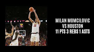 Milan Momcilovic vs Houston 11 PTS 3 REBS 1 AST 24