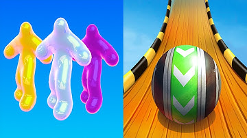 Blob Runner 3D VS Sky Rolling Ball 3D Android iOS Gameplay Level 76-80