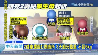 20200115中天新聞　「毒打、關廁所」2歲童遭餓死　檢起訴生母3人