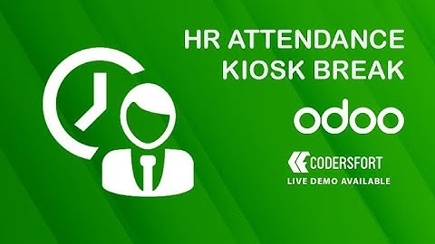 How to mark employee attendance in odoo  | odoo HR Attendance kiosk Module | odoo Attendance Kiosk
