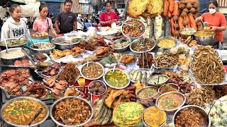 BEST Cambodian Street Food! Cambodian Dinner Street Food - Delicious Soup, Grilled Fish, Pork & More