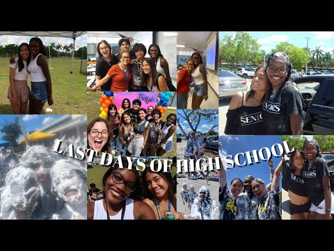 Last Days of High School || *senior lunch & shaving cream fight*