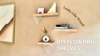 Diy Aesthetic Floating Shelves From Cardboard | Cheap & Easy!