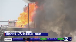 Pecos fire caused by flare stack overflow
