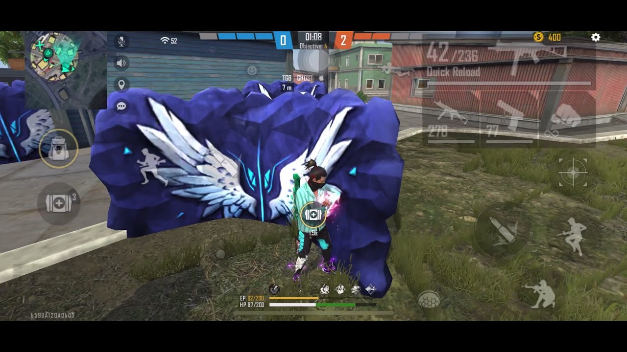 Free Character, Emote, Room card Redeem code + Yellow Poker mp40 + Artic blue Glitch | Free fire MAX