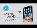 How to Resize Web Pages to Fit Screen on iPhone (explained)