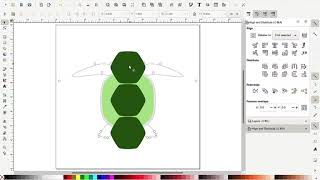 Design Original Vector Art in Inkscape: 5.2 Create Additional Shell Scales