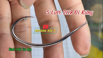 Lưỡi Câu Đi Rừng 5 Lưỡi Cá Lóc Heo Dầu 2li8 Huỳnh Kiệt ĐTZalo: 0919111169