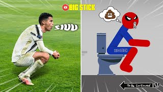 8 Min Real Football vs Stickman | Stickman Dismounting funny moments | Best Falls #50