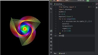 Python Spiral Pattern Animation: Generative Art
