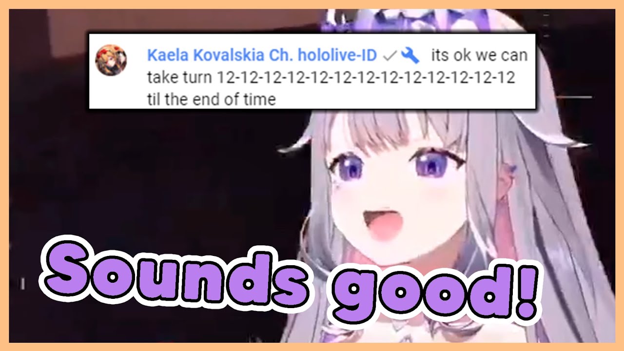 Kaela visits Biboo stream and offers some interesting streaming idea to Biboo