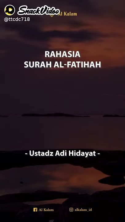 Al Fatihah..