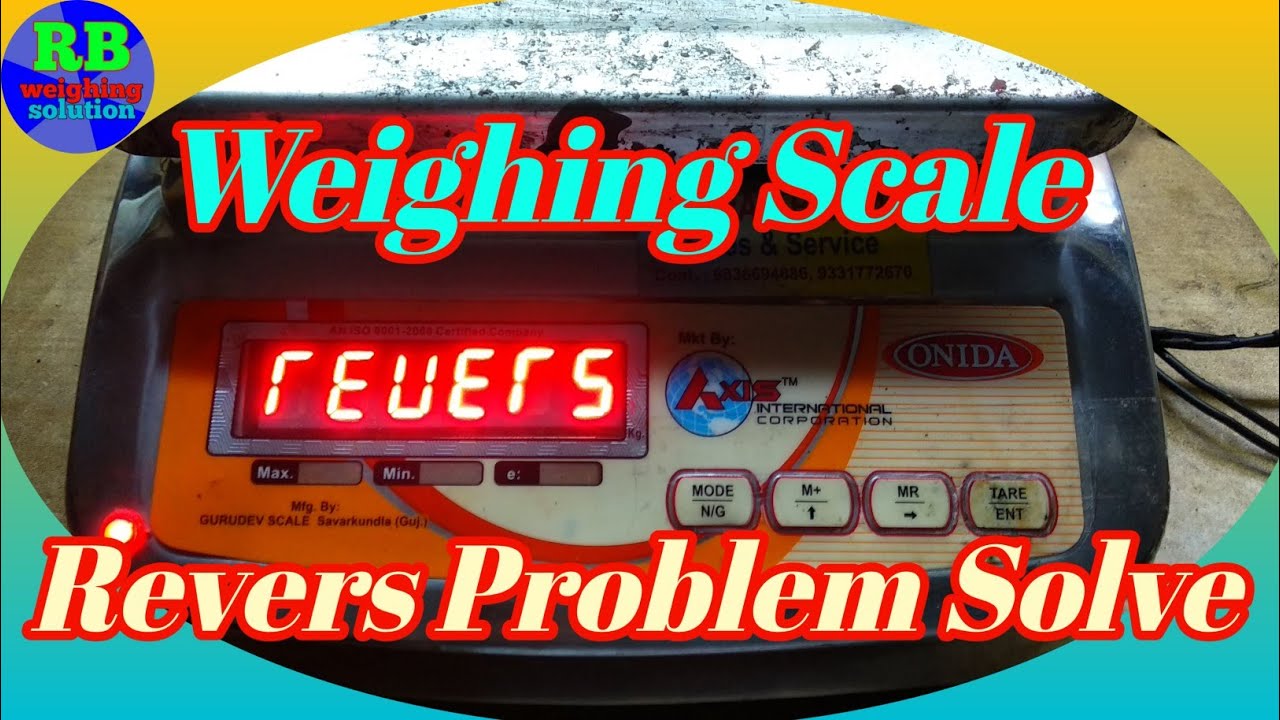 Digital Weighing scale repairing //Revers problem solution ...