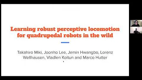 Learning robust perceptive locomotion for quadrupedal robots in the wild