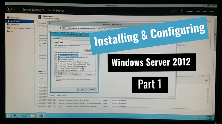 የዊንዶው ሰርቨር 2012 አጫጫን | Installing & Configuring Windows Server 2012 - Part 1