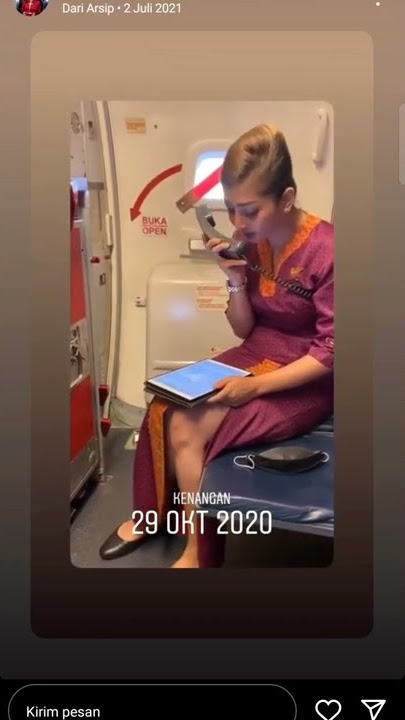 KENANGAN PRATIWI NOVIYANTHI WAKTU MASIH JADI PRAMUGARI