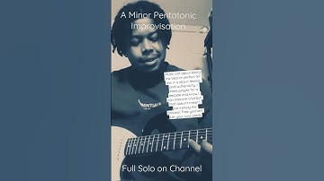 Guitar Improvisation Solo in A Minor Pentatonic. Music isn’t about perfection its about authenticity