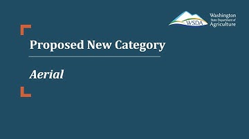 New Aerial Category - Pesticide Licensing and Recertification