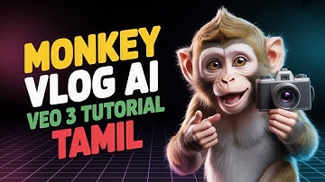 Monkey Tamil Vlog Ai | How to make monkey vlog with ai | google Veo 3 tutorial Tamil | #aitamil