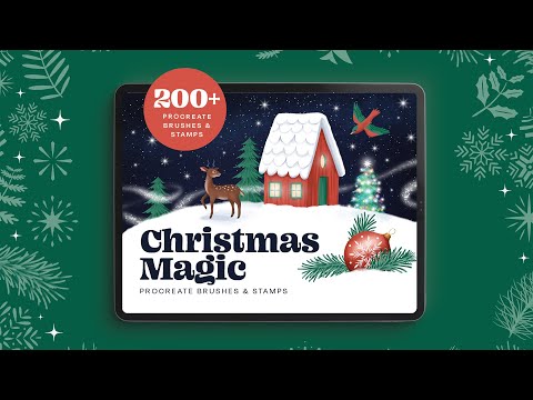 Christmas Magic Procreate Brushes, a Brush Add-On by Pencil Twist (Thumbnail 11 of 11)