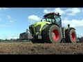 Claas Xerion 4000 with 8m wide Köckerling Vector cultivator in Germany