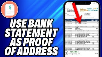 How To Use Bank Statement As Proof Of Address (2025) - Easy Fix