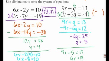 Algebra: 6-4 Elimination by Multiplication