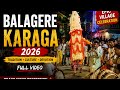 Balagere Karaga 2026 🔥 Grand Night Procession Full Video#banglore