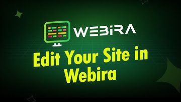 How to edit your website in Webira using AI
