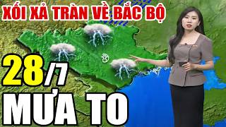 Tin bão Mới Nhất | Dự báo thời tiết hôm nay ngày mai 28/7 | dự báo thời tiết 3 ngày tới #thoitiet