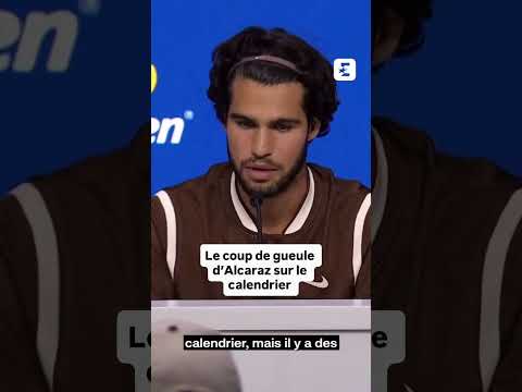 🎙️😡 Le coup de gueule d'Alcaraz sur le calendrier trop chargé #tennis #usopen