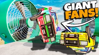 Famous Driving RANDOM Cars Through MASSIVE Fans in BeamNG Drive! Wealth