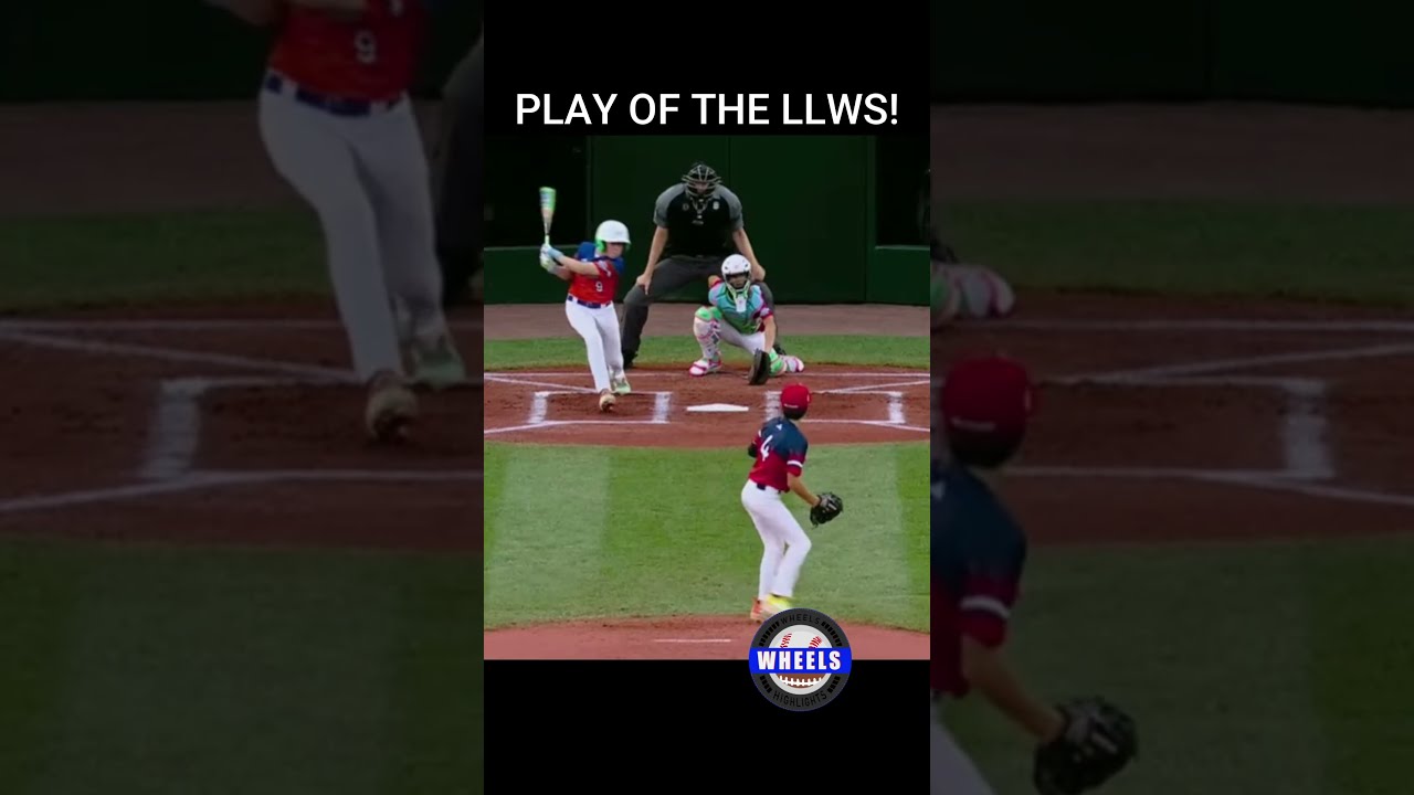 PLAY OF THE LLWS Baseball LittleLeague WorldSeries Catch Incredible BaseballShorts MLB