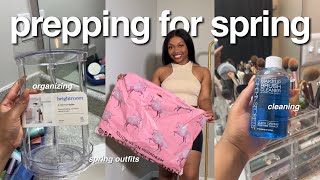 SPRING RESET VLOG: bathroom organization, plt spring haul, baking + more