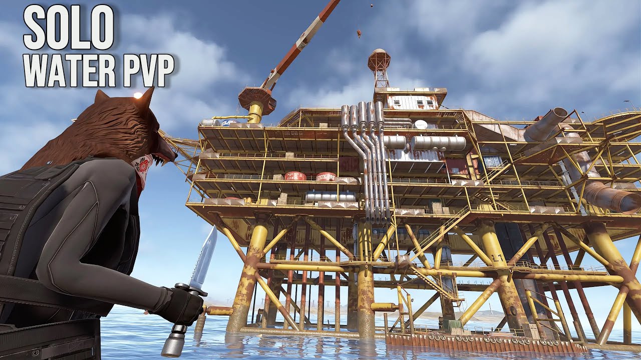 SOLO Water PvP | Cargo & Oil Rig Hunts | Rust live